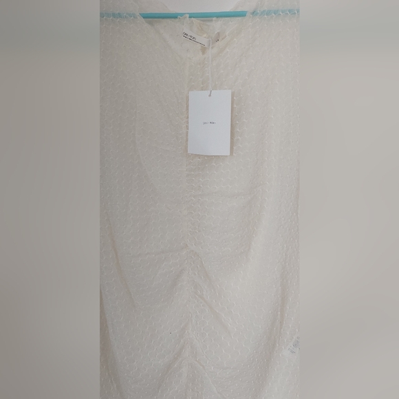 A5 Oak + Fort cream mesh Long Sleeve Top size large - Picture 5 of 8